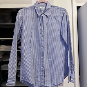 Uniqlo blue striped shirt - XS EUC